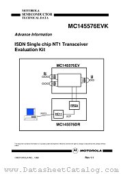 MC145576EVK datasheet pdf Motorola