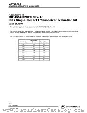 MC145576EVKAD datasheet pdf Motorola