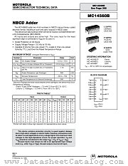 MC14560BD datasheet pdf Motorola