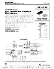 MC145740F datasheet pdf Motorola