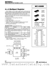 MC14580BCP datasheet pdf Motorola