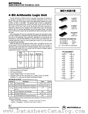 MC14581BCP datasheet pdf Motorola