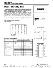 MC1670L datasheet pdf Motorola