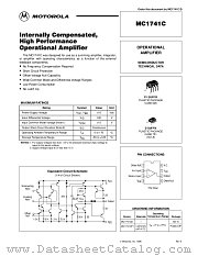 MC1741CP1 datasheet pdf Motorola