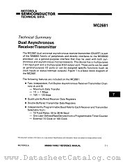 MC2681 datasheet pdf Motorola
