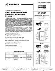 MC33207D datasheet pdf Motorola