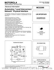 MC33399 datasheet pdf Motorola