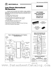MC3362 datasheet pdf Motorola
