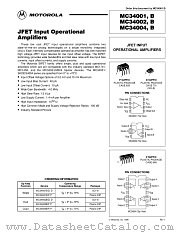 MC34001P datasheet pdf Motorola