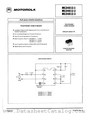 MC34012-1 datasheet pdf Motorola