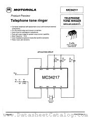 MC34217 datasheet pdf Motorola