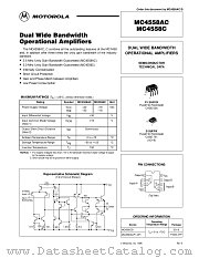 MC4558CP1 datasheet pdf Motorola