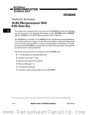 MC68008 datasheet pdf Motorola