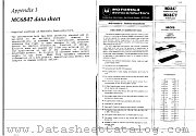 MC6847 datasheet pdf Motorola