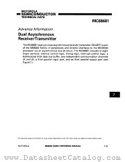 MC68681 datasheet pdf Motorola