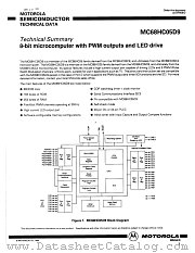 MC68HC05D9 datasheet pdf Motorola