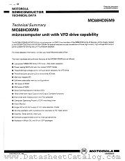 MC68HC05M9 datasheet pdf Motorola