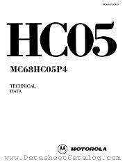 MC68HC05P4 datasheet pdf Motorola