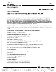 MC68HC05SC24 datasheet pdf Motorola