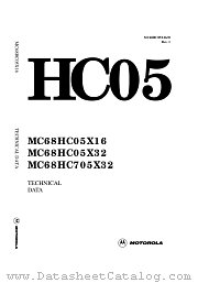 MC68HC05X32 datasheet pdf Motorola