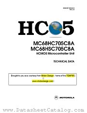 MC68HSC705C8A datasheet pdf Motorola