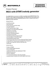 MC68HC05F6 datasheet pdf Motorola