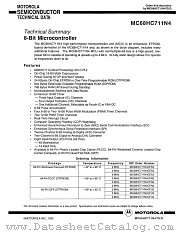 MC68HC711N4TS datasheet pdf Motorola