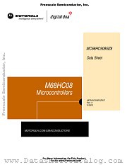 MC68HC908GZ8CFJ datasheet pdf Motorola
