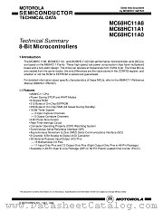 MC68HC11A1MFN datasheet pdf Motorola