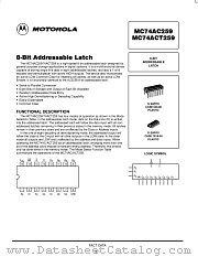 MC74AC259N datasheet pdf Motorola