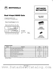 MC74ACT20N datasheet pdf Motorola