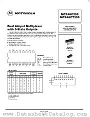 MC74ACT253N datasheet pdf Motorola