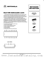 MC74ACT256D datasheet pdf Motorola