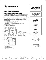MC74ACT74D datasheet pdf Motorola