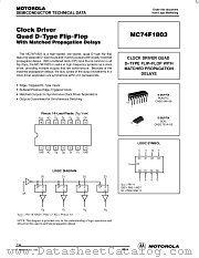 MC74F1803 datasheet pdf Motorola