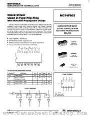 MC74F803 datasheet pdf Motorola