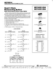 MC74HC125AN datasheet pdf Motorola