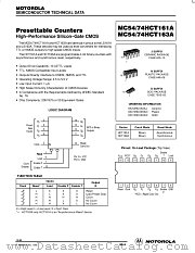 MC54HC161AJ datasheet pdf Motorola