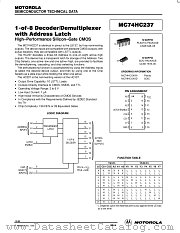 MC74HC237N datasheet pdf Motorola