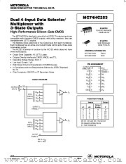 MC74HC253N datasheet pdf Motorola
