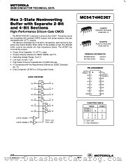 MC54HC367J datasheet pdf Motorola