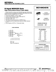 MC74HC4078 datasheet pdf Motorola