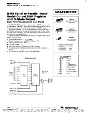 MC74HC589D datasheet pdf Motorola