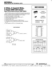 MC74HC58D datasheet pdf Motorola