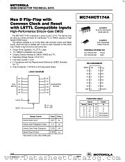 MC74HCT174A datasheet pdf Motorola