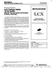 MC74LCX16240 datasheet pdf Motorola