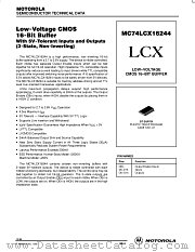 MC74LCX16244DT datasheet pdf Motorola