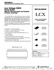 MC74LCX240M datasheet pdf Motorola