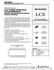 MC74LCX258D datasheet pdf Motorola