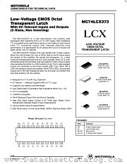 MC74LCX373M datasheet pdf Motorola